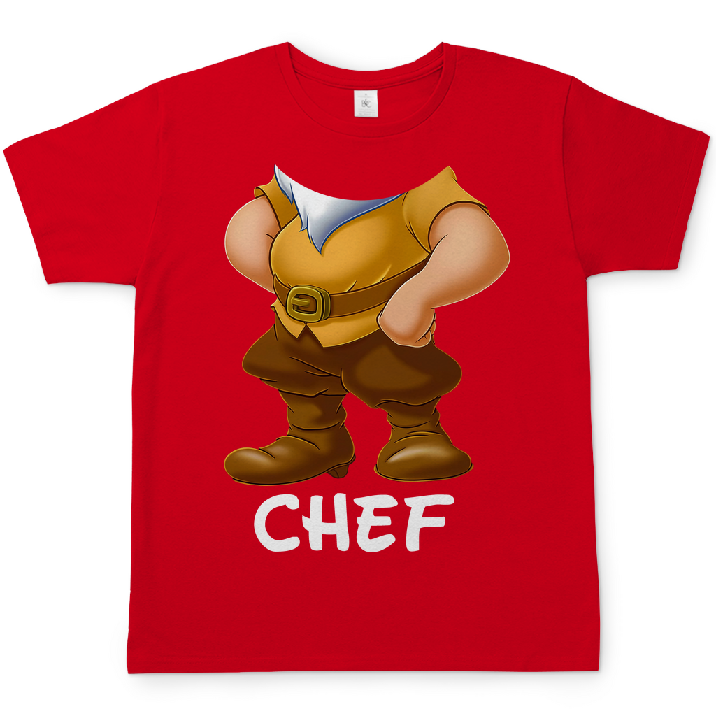 Schneewittchen und die 7 Zwerge - Chef - Herren Shirt Red