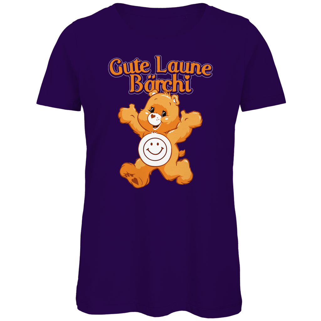 Gute Laune Bärchi - Glücksbärchi - Damen Premium Bio T-Shirt Urban Purple