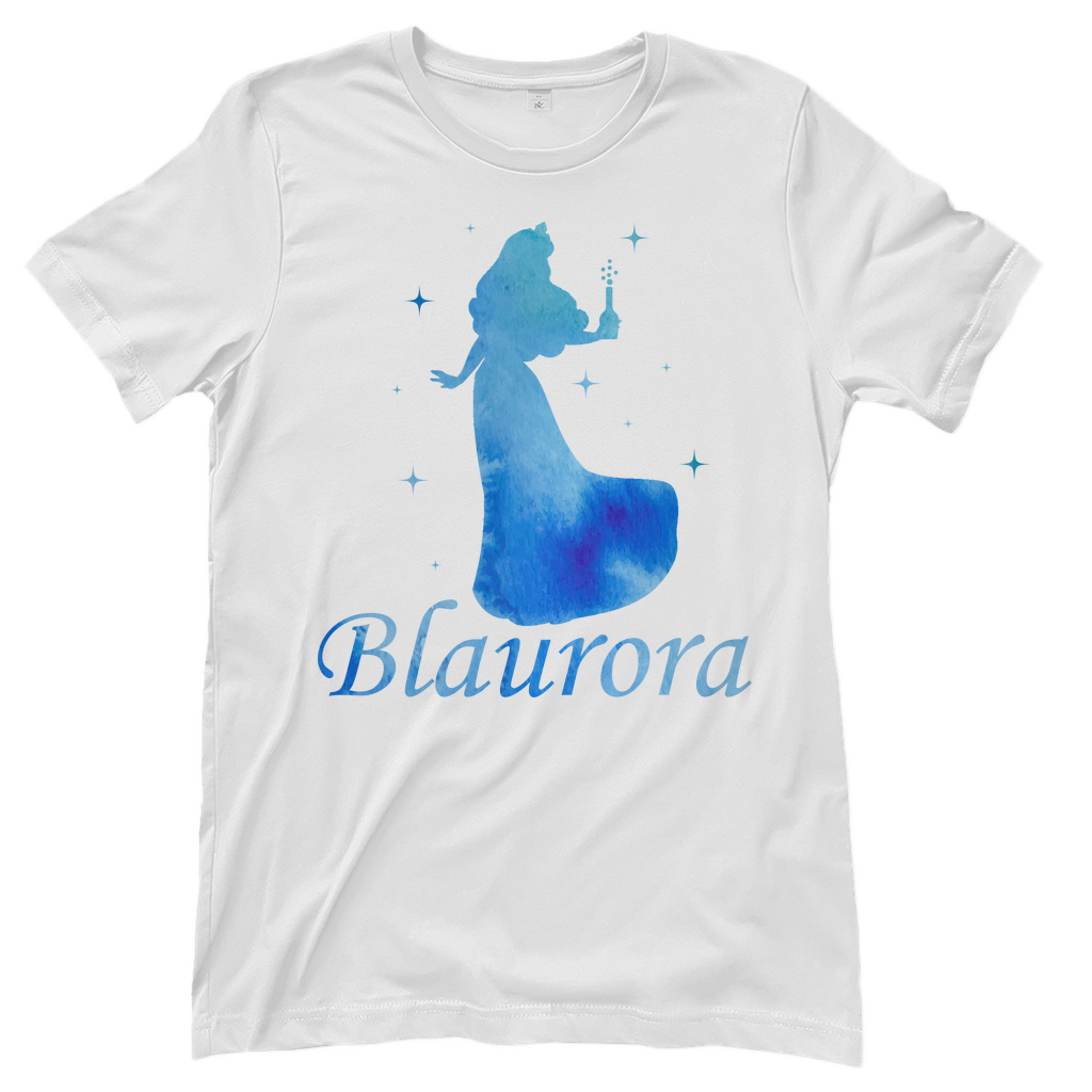 Blaurora - Prinzessin Aquarell - Damenshirt White