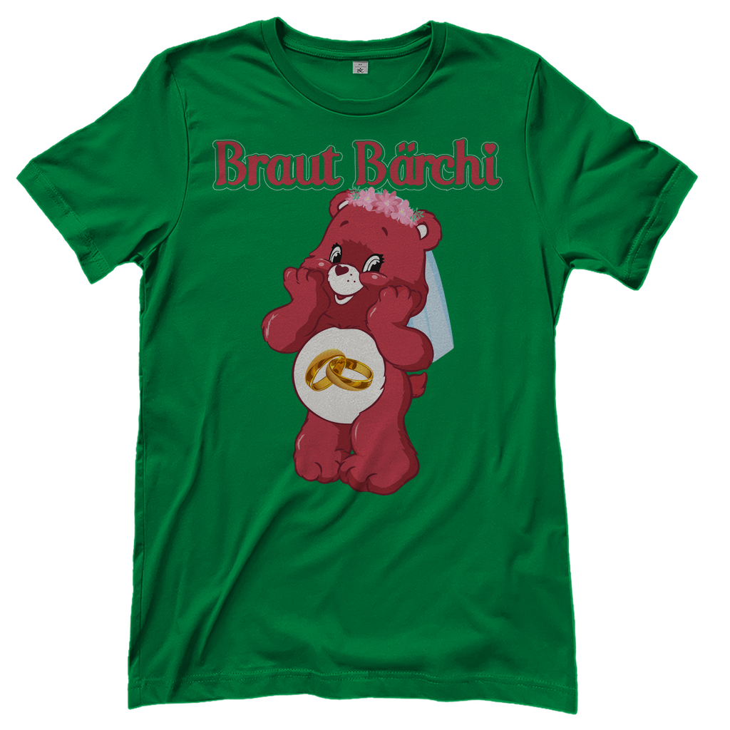 Braut Bärchi - Glücksbärchi - Damenshirt Kelly Green