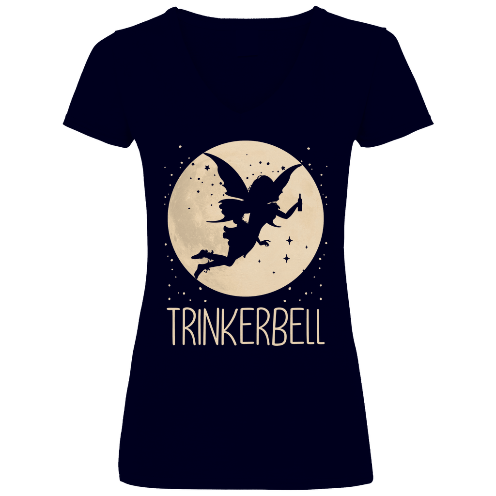 Mond Prinzessin - Trinkerbell - V-Neck Damenshirt