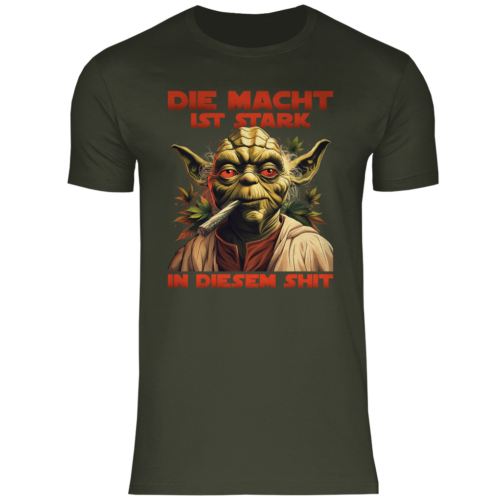 Die Macht ist stark in diesem Shit - Yoda Star Wars - Herren Shirt