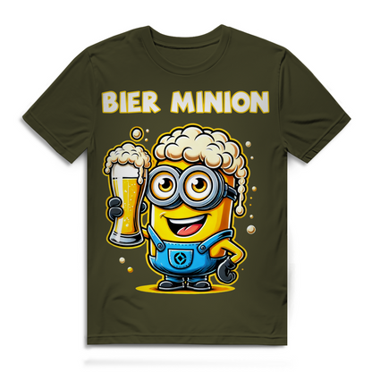Lustiges Bier Minion Herren Bio T-Shirt – Perfekt für Bierliebhaber