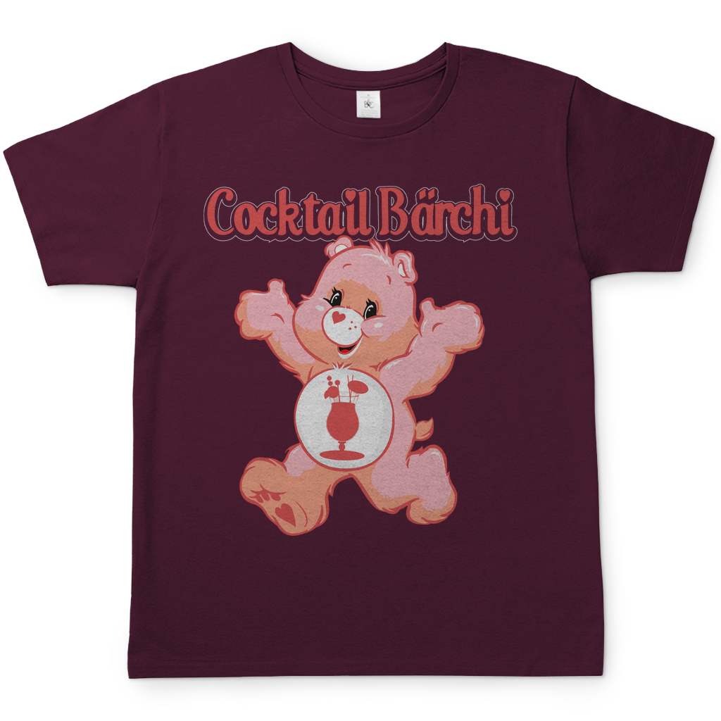 Cocktail Bärchi - Glücksbärchi - Herren Shirt Burgundy