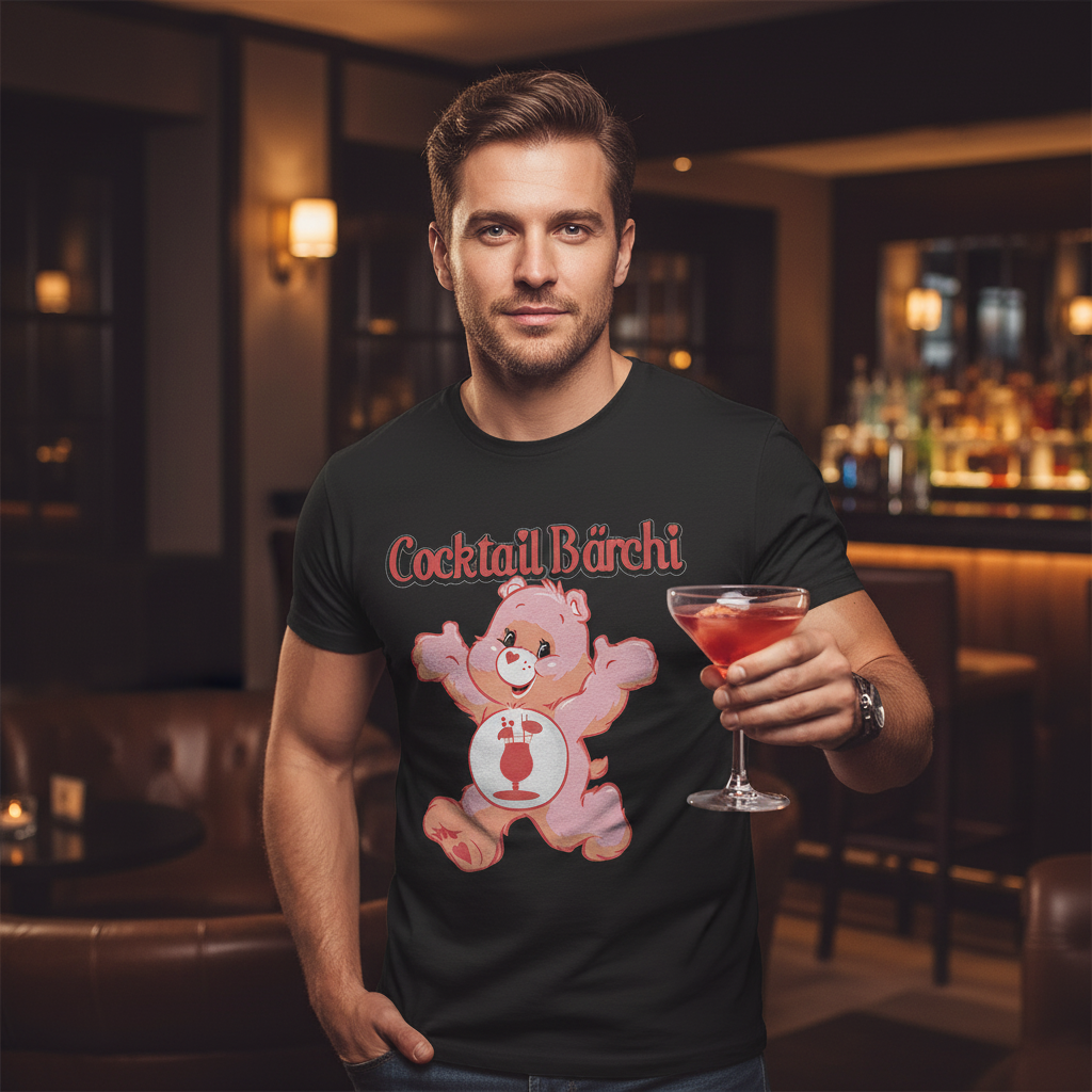 Cocktail Bärchi - Glücksbärchi - Herren Shirt