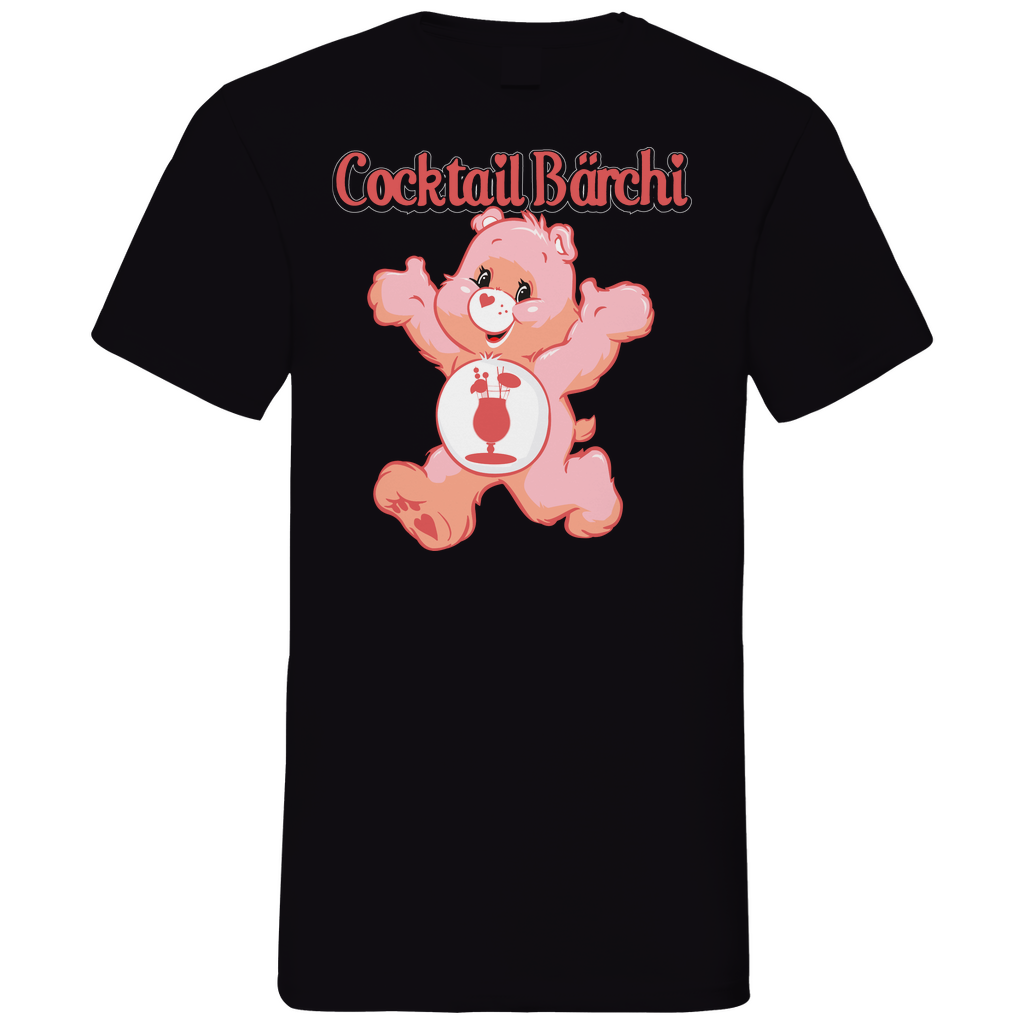 Cocktail Bärchi - Glücksbärchi - Herren V-Neck Shirt Black
