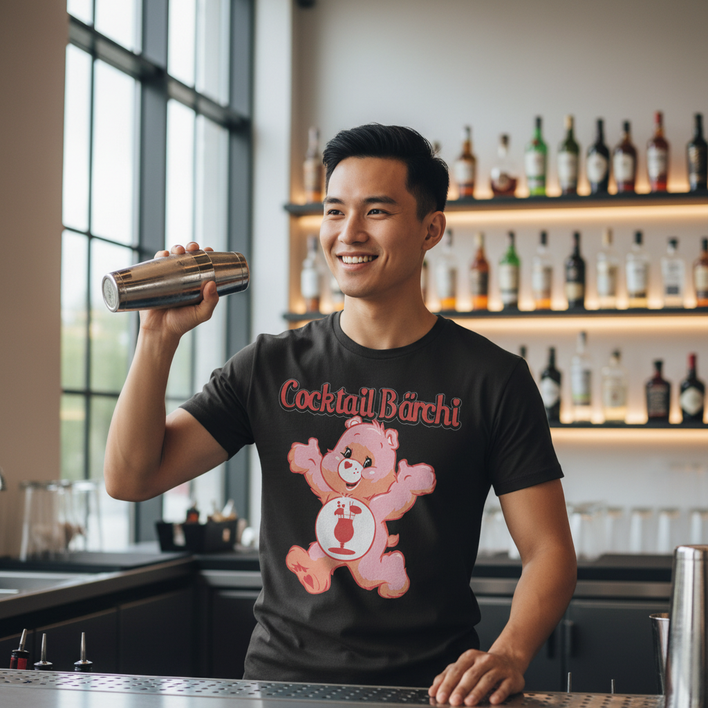 Cocktail Bärchi - Glücksbärchi - Herren Shirt