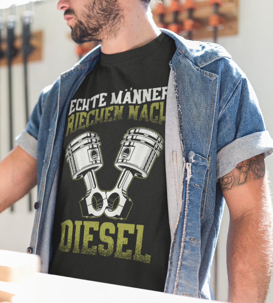 Diesel Shirt Männer – Echte Männer riechen nach Diesel Mechaniker Tuning