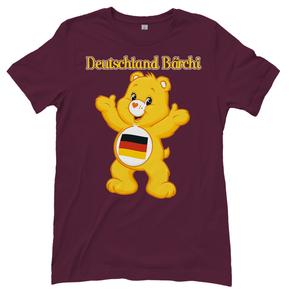 Deutschland Bärchi - Glücksbärchi - Damen T-Shirt Burgundy