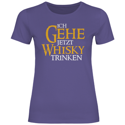 Ich gehe jetzt Whisky trinken - Damenshirt Millennial Lilac