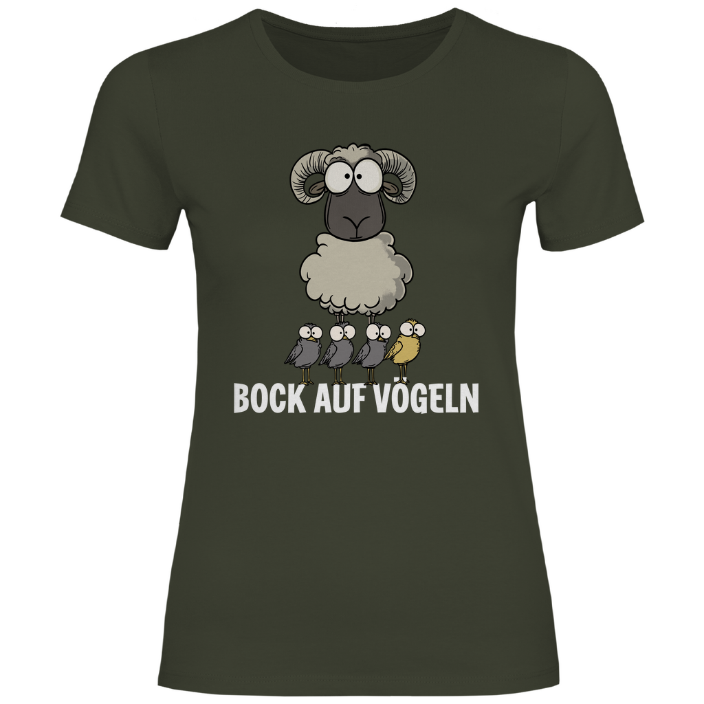 Bock auf Vögeln - Damenshirt