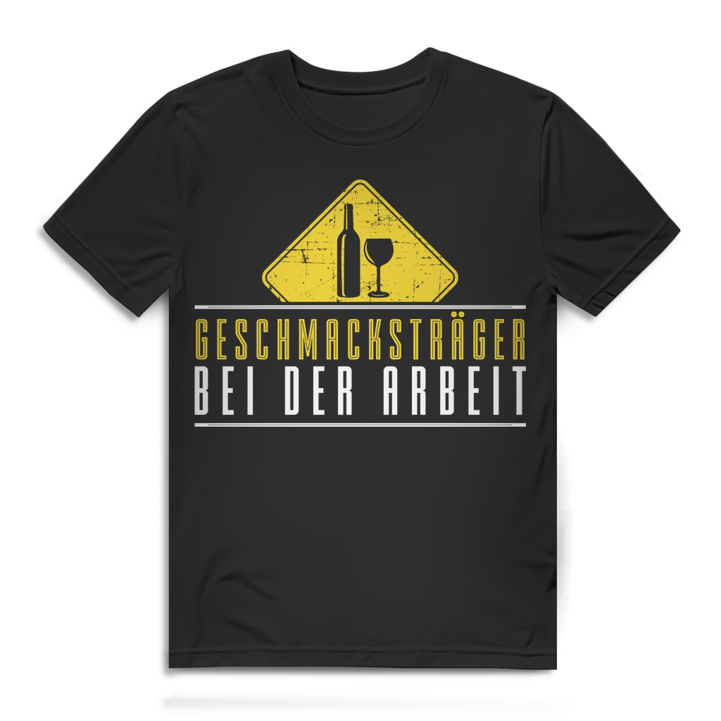 Geschmacksträger bei der Arbeit – Lustiges Shirt für Kellner und Barkeeper Herren Black