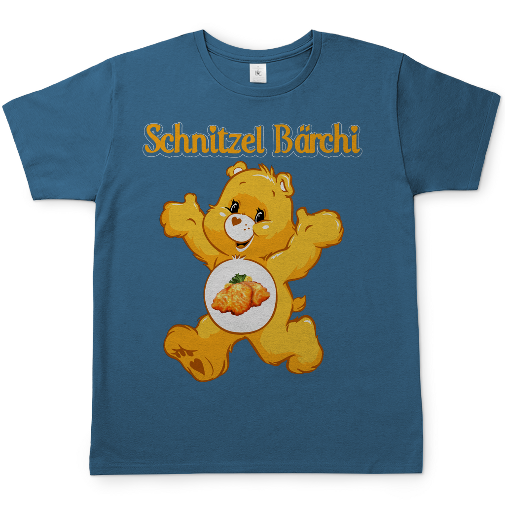 Schnitzel Bärchi - Glücksbärchi - Herren Shirt Stone Blue