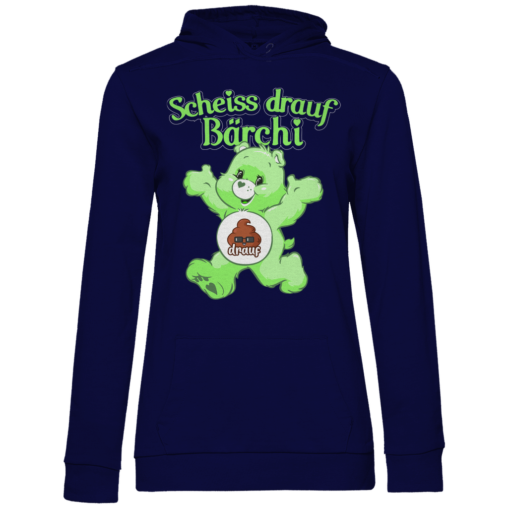 Scheiss drauf Bärchi - Glücksbärchi - Damen Hoodie Navy Blue