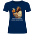 Zeit zu saufen meine Schäfchen - Damenshirt Navy