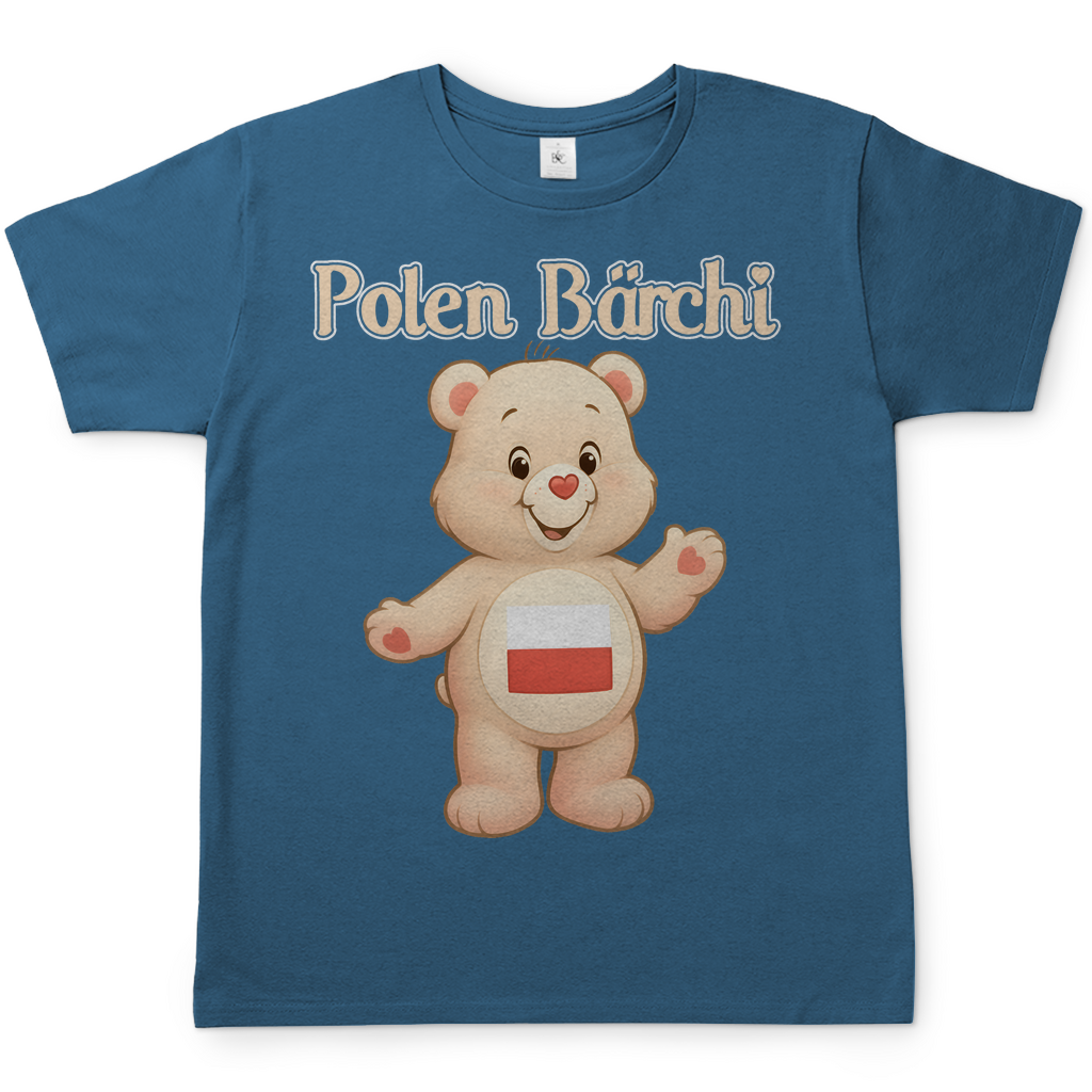 Polen Bärchi - Glücksbärchi - Herren T-Shirt Stone Blue