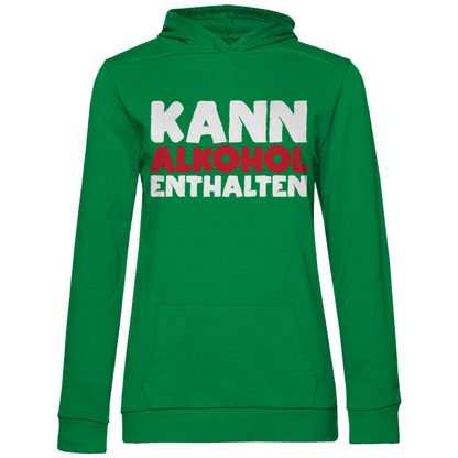 Kann Alkohol enthalten - Damen Hoodie