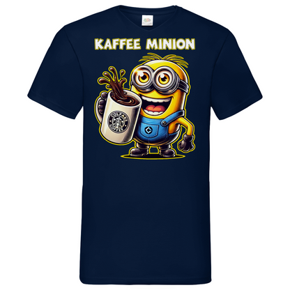 Kaffee Minion - Herren V-Neck Shirt