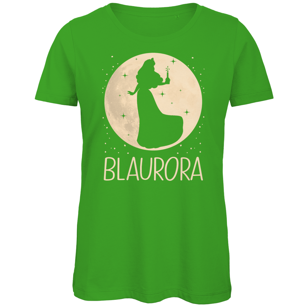 Mond Prinzessin - Blaurora - Damen Premium Bio T-Shirt Real Green