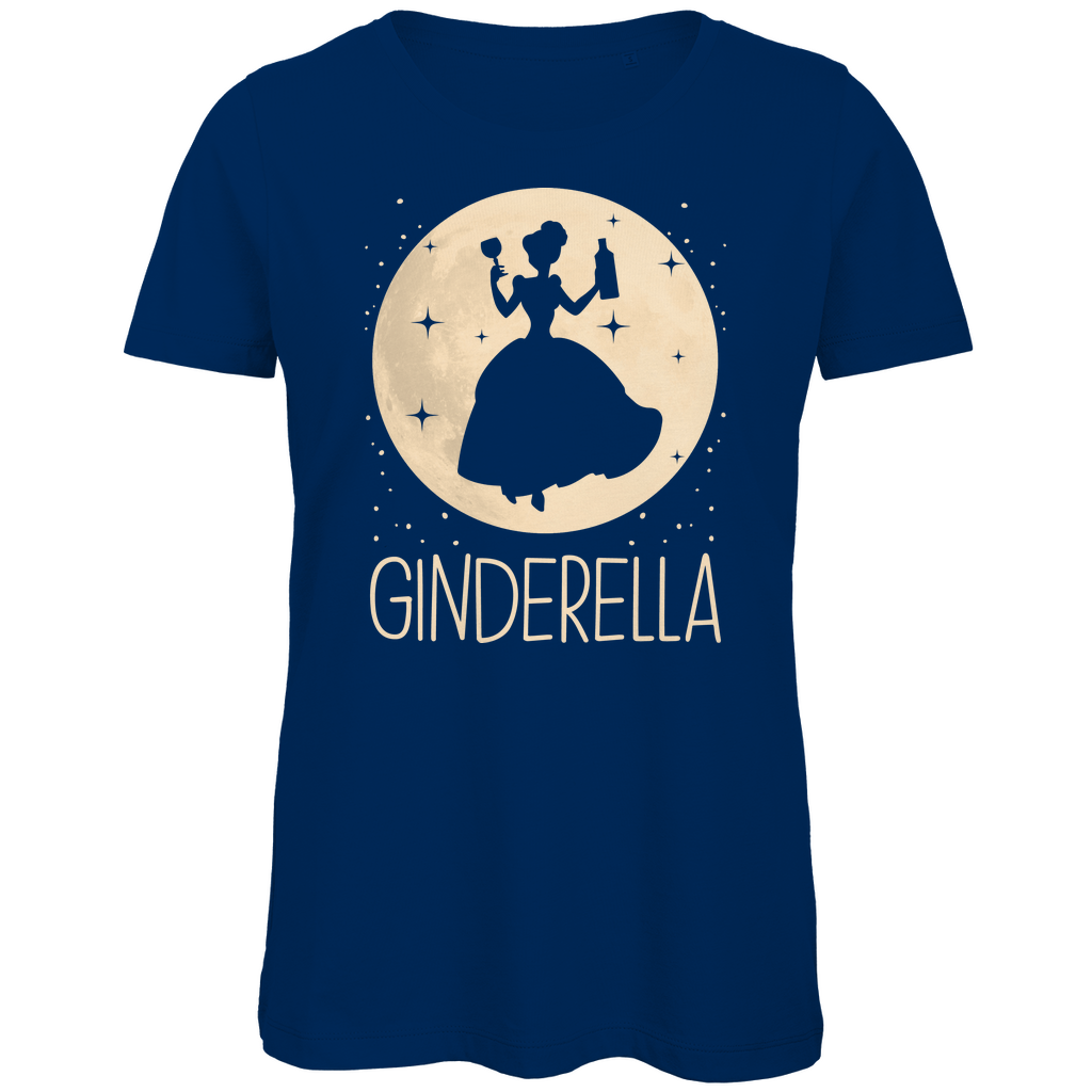 Mond Prinzessin - Ginderella - Damen Premium Bio T-Shirt Navy