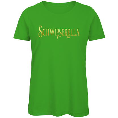 Schwipserella - Prinzessin Gold - Damen Premium Bio T-Shirt Real Green