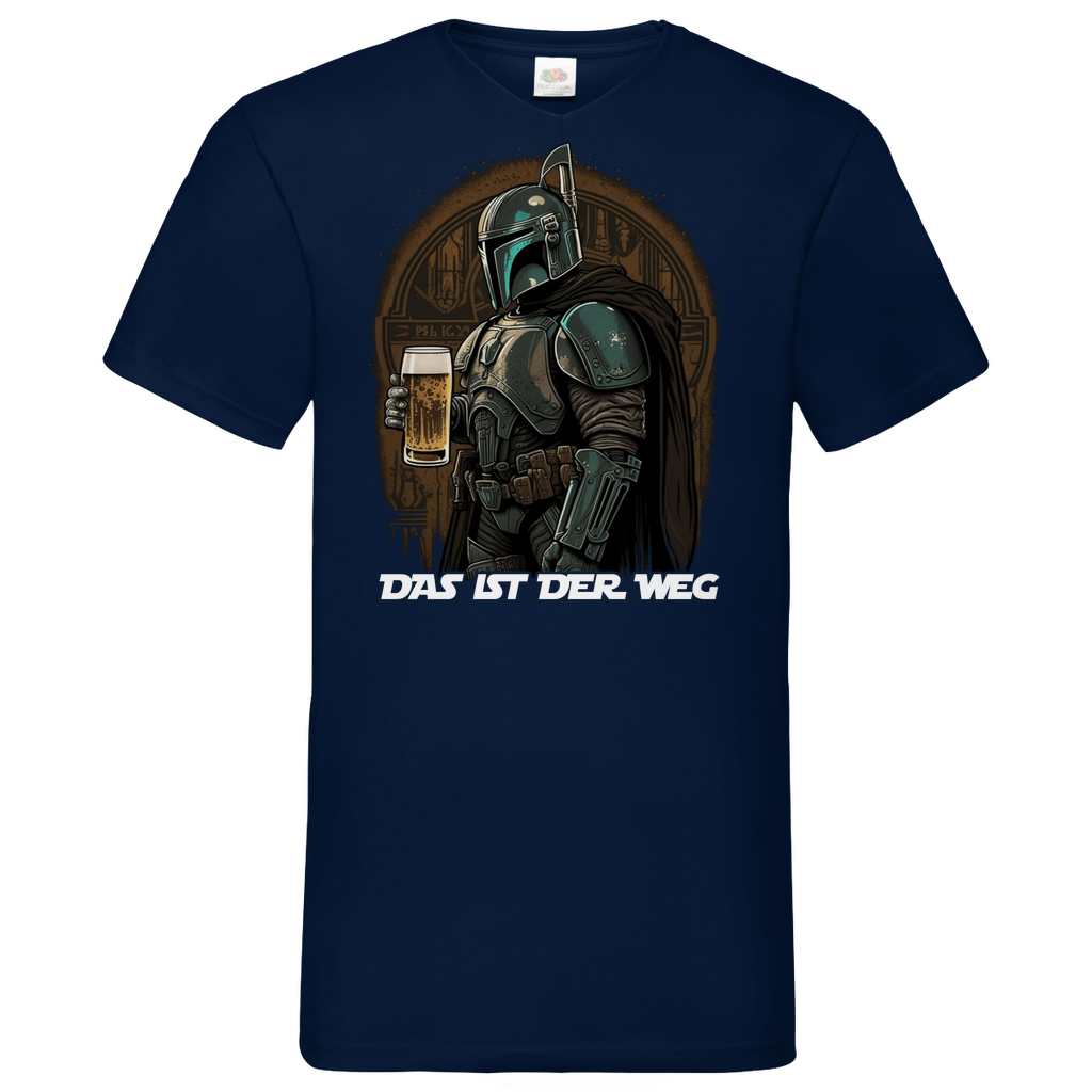 Das ist der Weg - Mandalorian Bier - Herren V-Neck Shirt