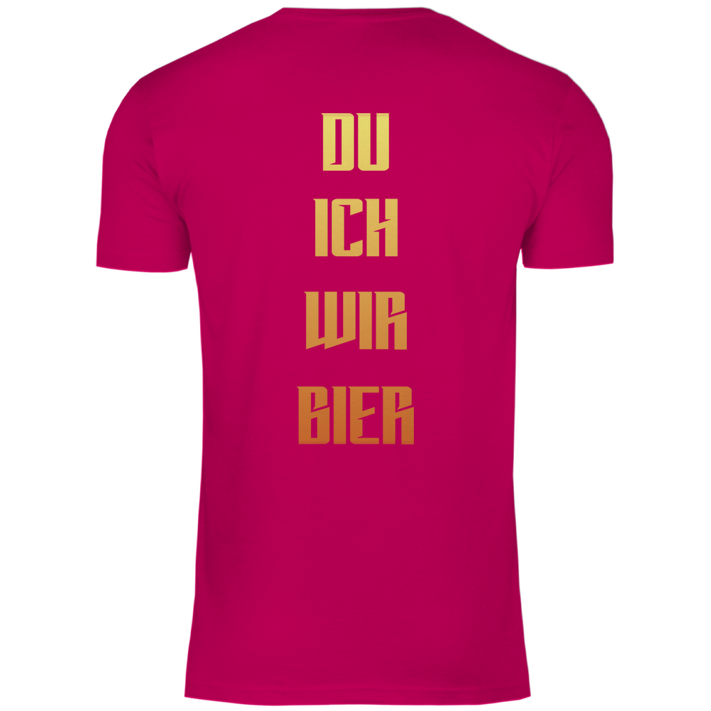 Strammsein Du Ich Wir Bier - Herren Shirt