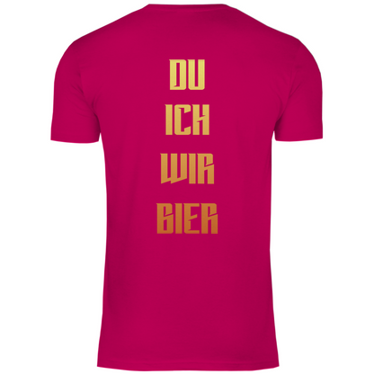 Strammsein Du Ich Wir Bier - Herren Shirt