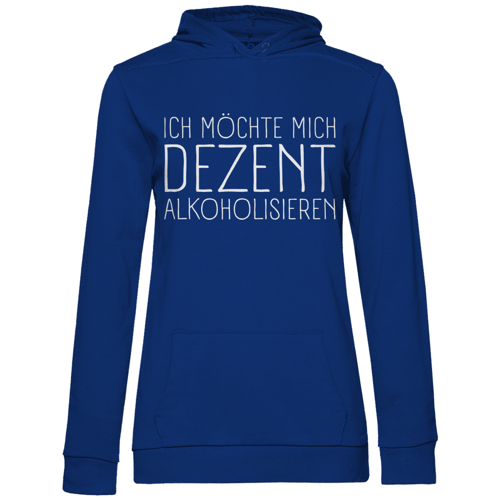 Ich möchte mich dezent alkoholisieren - Damen Hoodie Royal