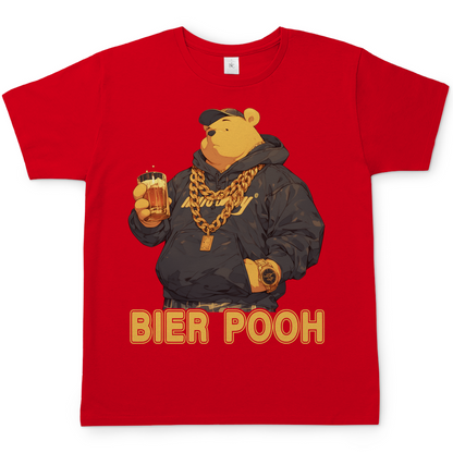 Winnie the Bier Pooh - Herren Shirt Red