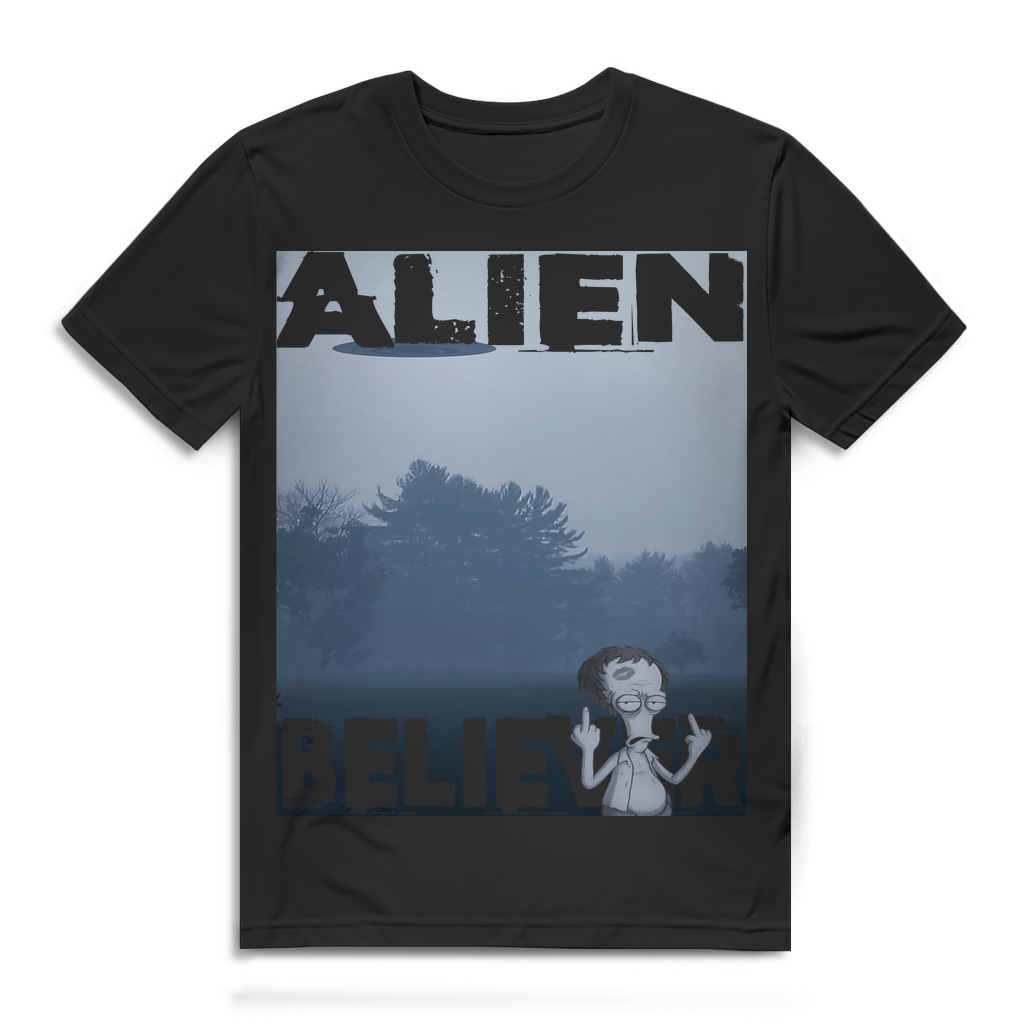 Alien Believer Roger - Herren Premium Bio T-Shirt Black