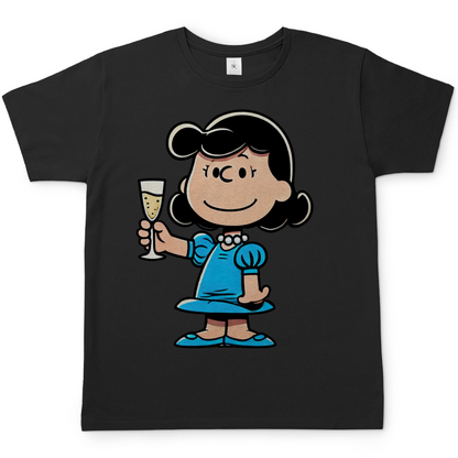 Lucy van Pelt mit Sekt -  Die Peanuts - Herren Shirt