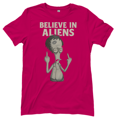 Roger Smith American Dad Believe in Aliens - Damen T-Shirt
