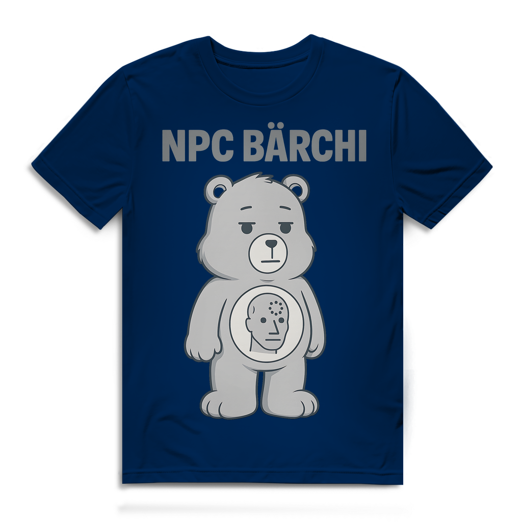 NPC Bärchi - Glücksbärchi - Herren Premium Bio T-Shirt Navy