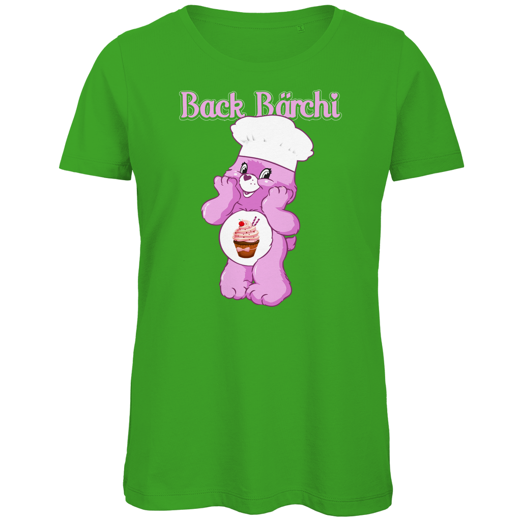Back Bärchi - Glücksbärchi - Damen Premium Bio T-Shirt Real Green