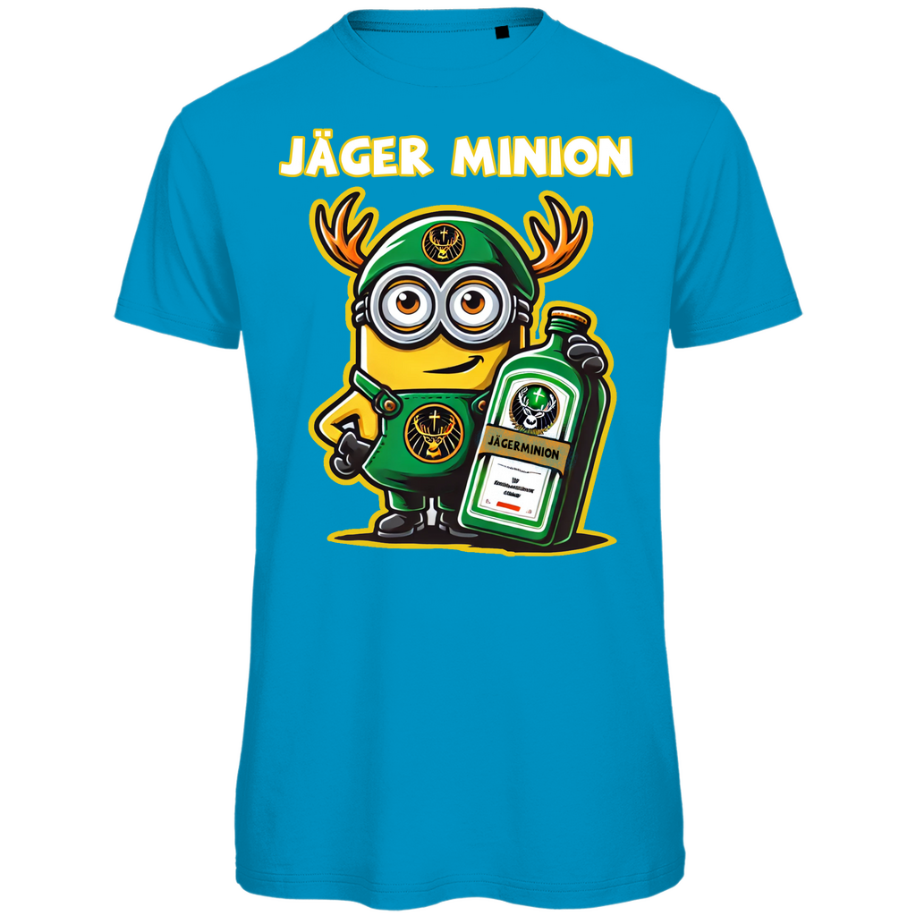 Jägermeister Minion Herren T-Shirt - Bio Baumwolle, Lustiges Minion Design, Premium Qualität