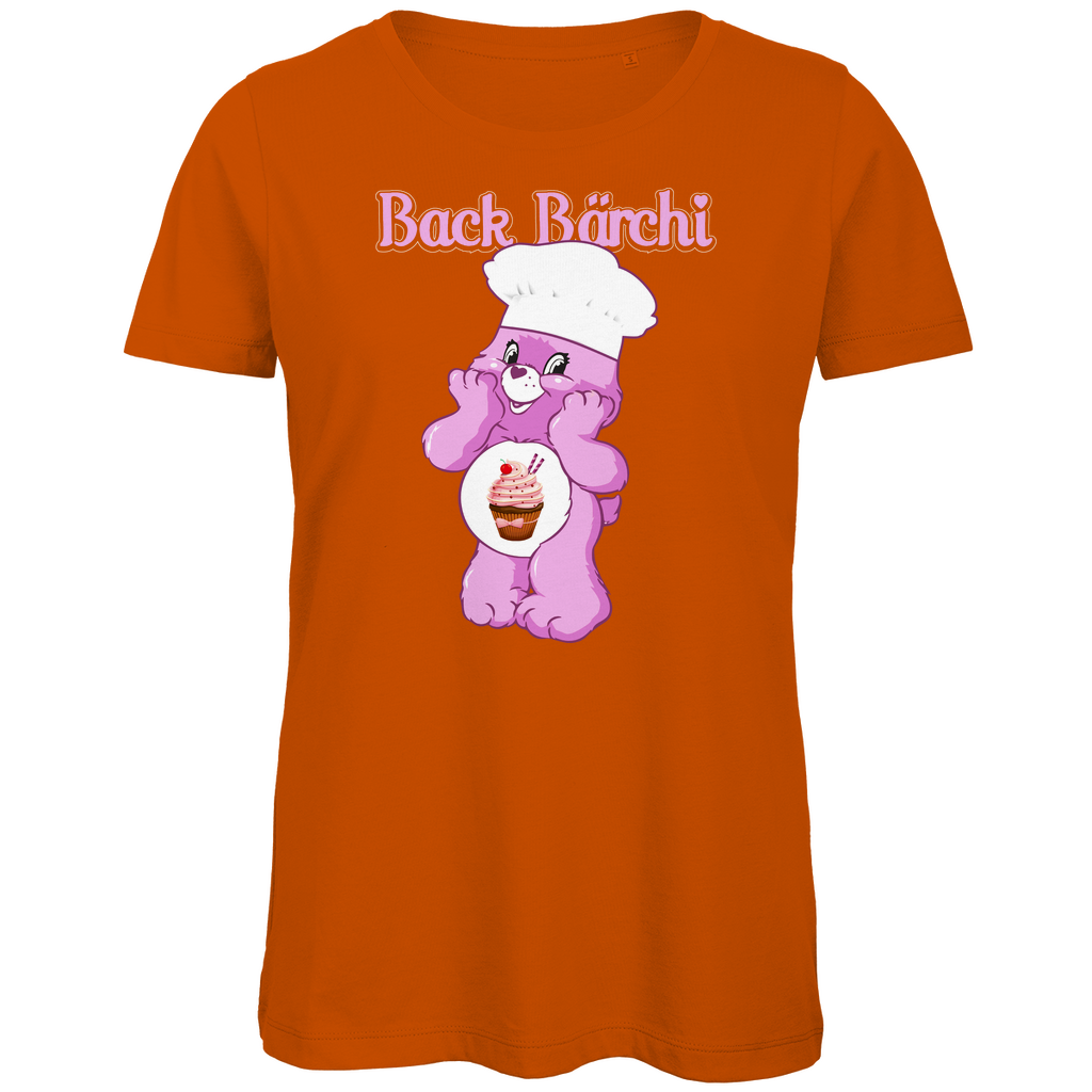 Back Bärchi - Glücksbärchi - Damen Premium Bio T-Shirt Urban Orange