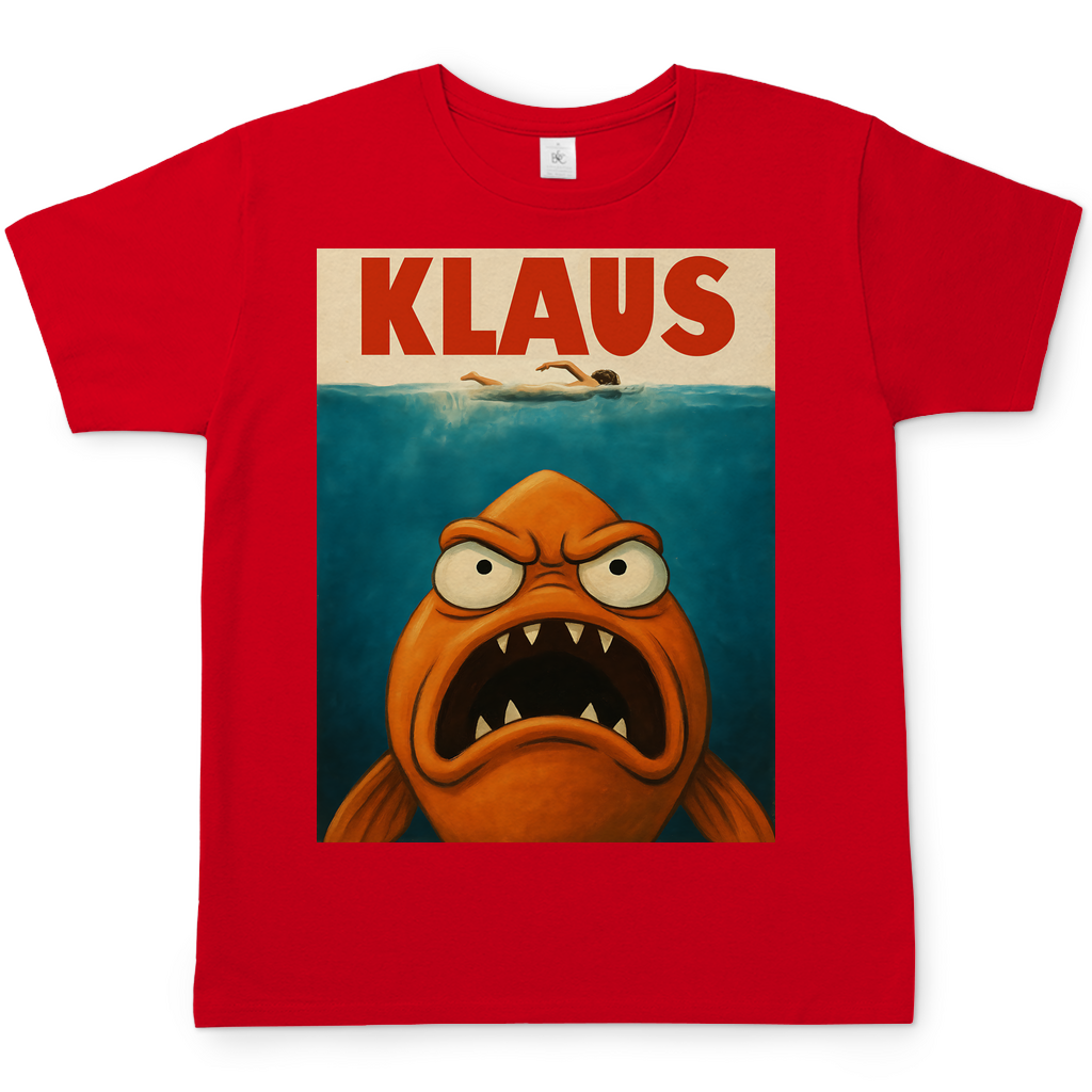 Klaus der Weiße Hai American Dad Mashup - Herren T-Shirt Red