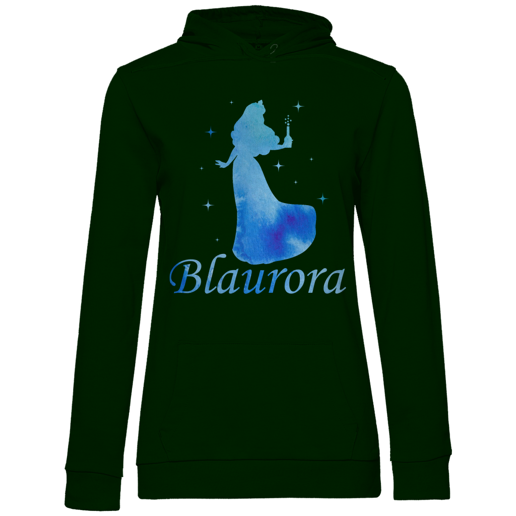 Blaurora - Prinzessin Aquarell - Damen Hoodie Forest Green