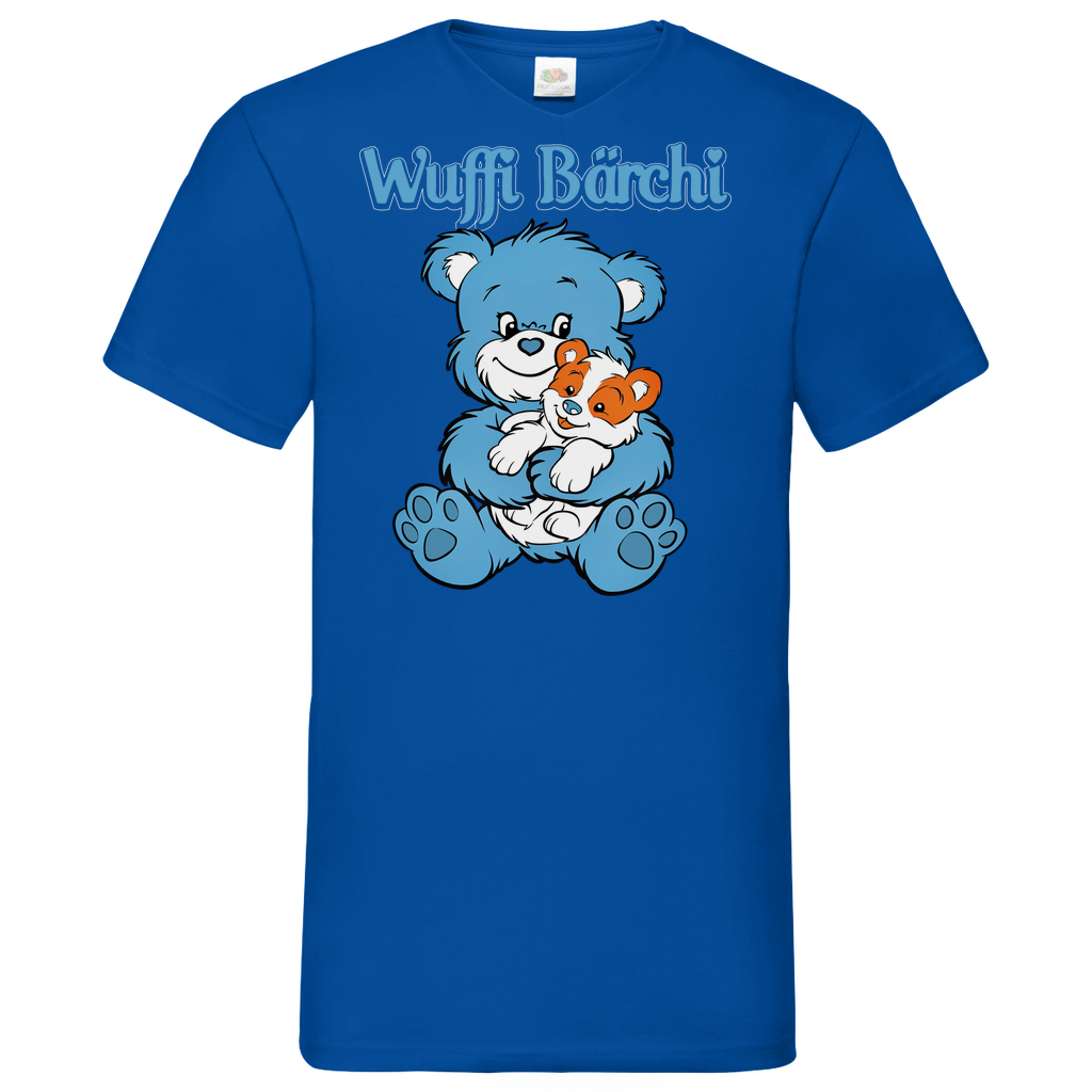 Wuffi Bärchi - Glücksbärchi - Herren V-Neck Shirt