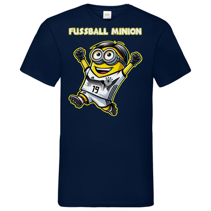 Fussball Minion - Herren V-Neck Shirt