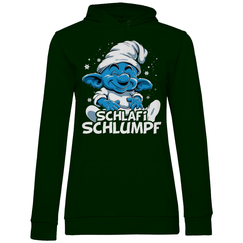 Schlafi Schlumpf Grafik - Damen Hoodie