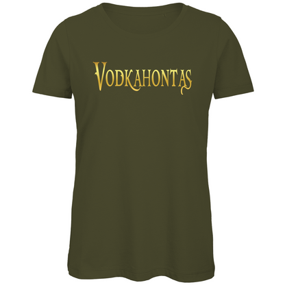 Vodkahontas - Prinzessin Gold - Damen Premium Bio T-Shirt Khaki