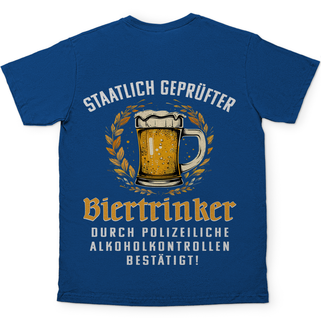 Staatlich geprüfter Biertrinker - Herren Shirt Royal Blue