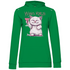 Wein Katzi Katze - Damen Hoodie Kelly Green