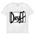 Damen V-Neck T-Shirt druﬀ – Bold Retro Logo Design im Cartoon-Style White