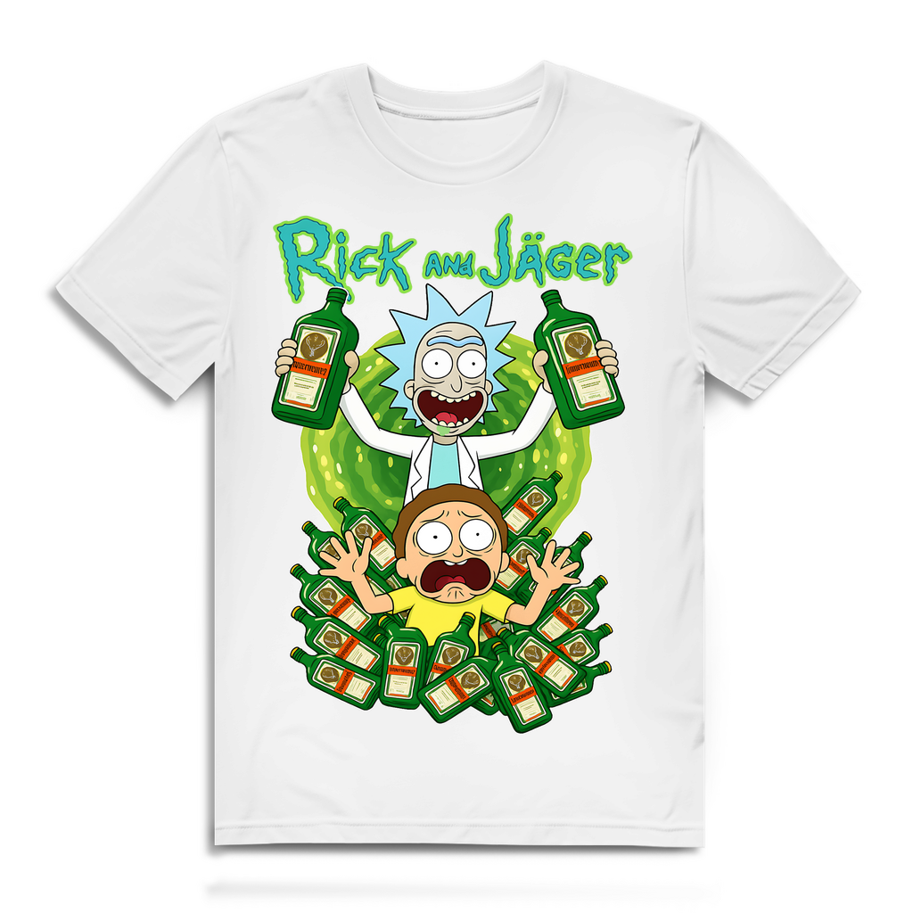 Rick and Jäger mit Morty Jägermeister - Herren Premium Bio T-Shirt