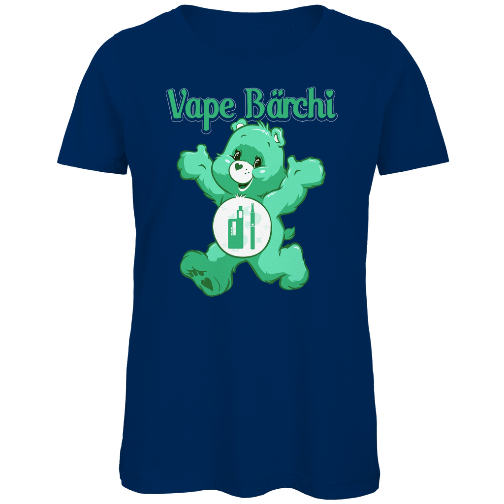 Vape Bärchi - Glücksbärchi - Damen Premium Bio T-Shirt Navy