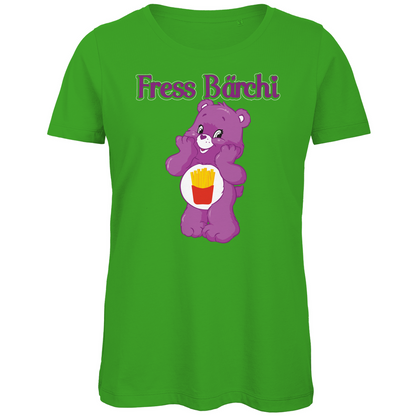 Fress Bärchi - Glücksbärchi - Damen Premium Bio T-Shirt Real Green