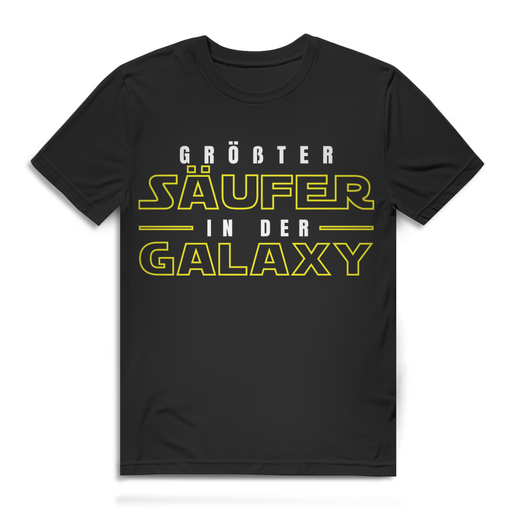 Größter Säufer in der Galaxy Herren T‑Shirt – Parodie Trink‑Shirt Black
